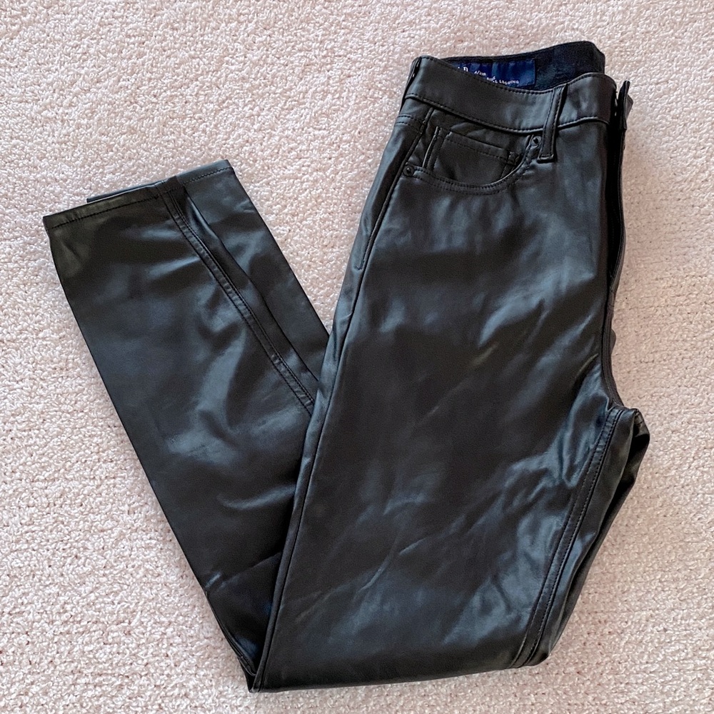 GAP High Rise Faux Leather Universal Leggings